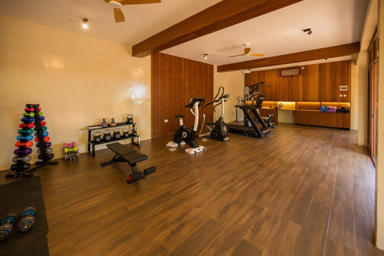 The indoor gym